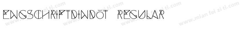 EngschriftDINDOT Regular字体转换